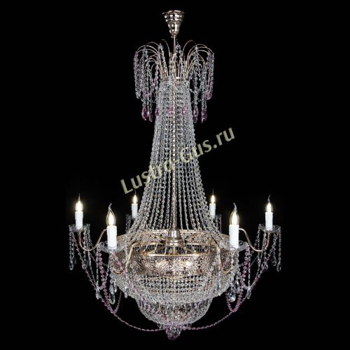 Люстра Елизавета Восток розовая в Симферополе Гусь Хрустальный