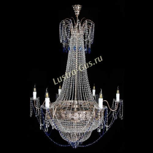 Люстра Елизавета Восток синяя в Симферополе Гусь Хрустальный