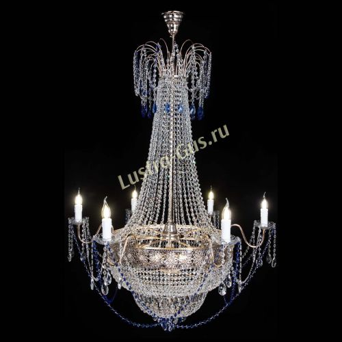 Люстра Елизавета Восток синяя в Симферополе Гусь Хрустальный
