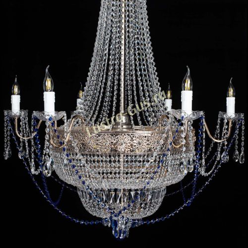 Люстра Елизавета Восток синяя в Симферополе Гусь Хрустальный