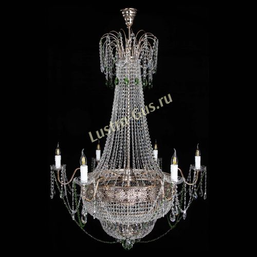 Люстра Елизавета Восток зеленая в Симферополе Гусь Хрустальный