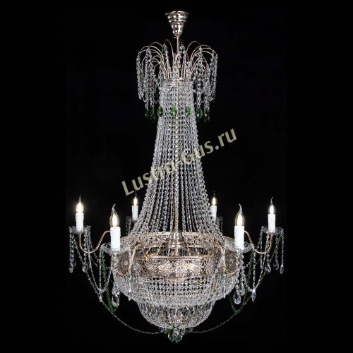 Люстра Елизавета Восток зеленая в Симферополе Гусь Хрустальный
