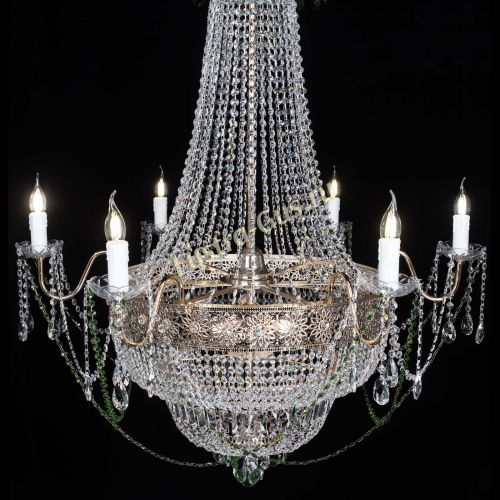 Люстра Елизавета Восток зеленая в Симферополе Гусь Хрустальный