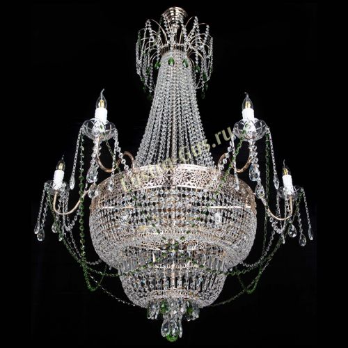 Люстра Елизавета Восток зеленая в Симферополе Гусь Хрустальный