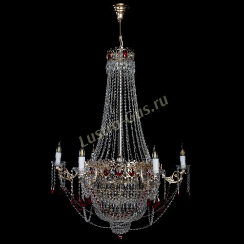 Люстра Елизавета красная в Симферополе Гусь Хрустальный