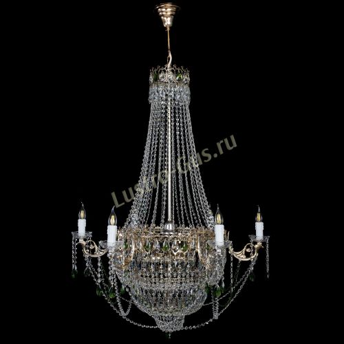 Люстра Елизавета зеленая в Симферополе Гусь Хрустальный