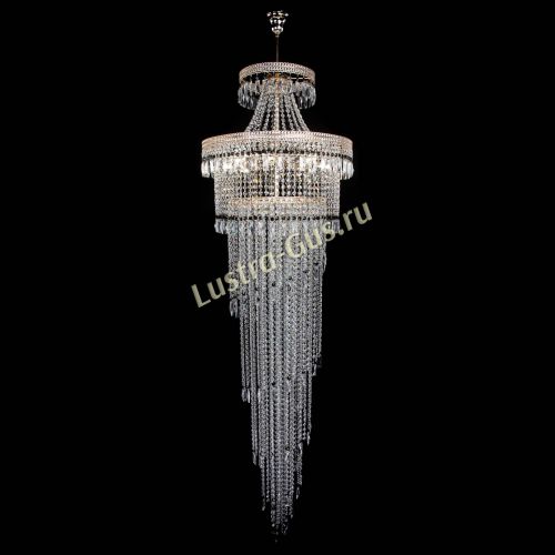 Люстра Флоренция Водопад №8 черная в Симферополе Гусь Хрустальный