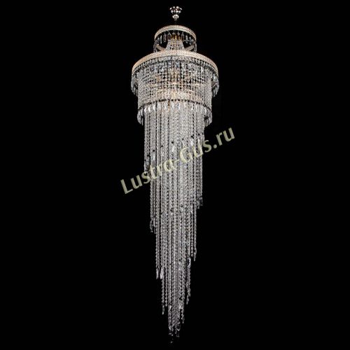 Люстра Флоренция Водопад №8 черная в Симферополе Гусь Хрустальный