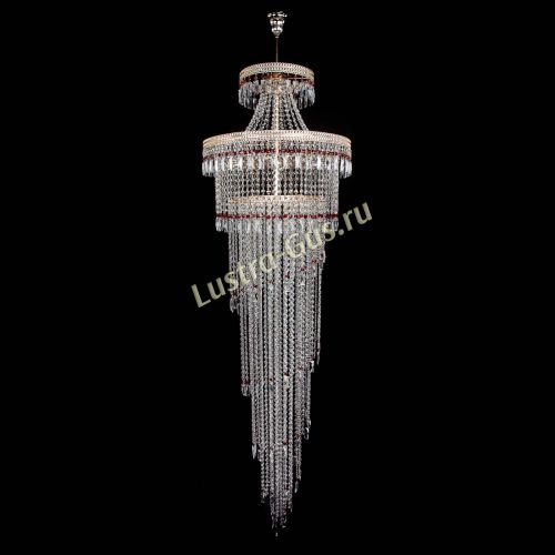 Люстра Флоренция Водопад №8 красная в Симферополе Гусь Хрустальный