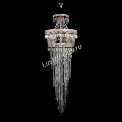 Люстра Флоренция Водопад №8 красная в Симферополе Гусь Хрустальный
