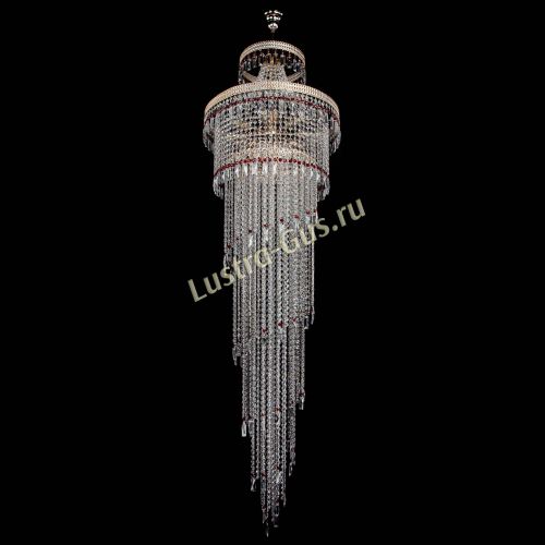 Люстра Флоренция Водопад №8 красная в Симферополе Гусь Хрустальный