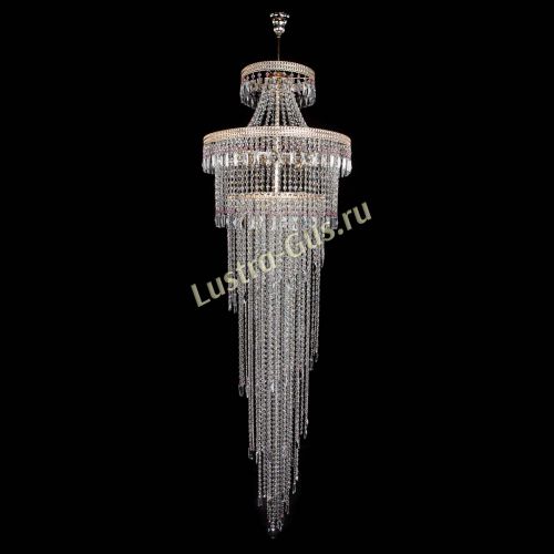 Люстра Флоренция Водопад №8 розовая в Симферополе Гусь Хрустальный