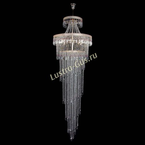 Люстра Флоренция Водопад №8 розовая в Симферополе Гусь Хрустальный