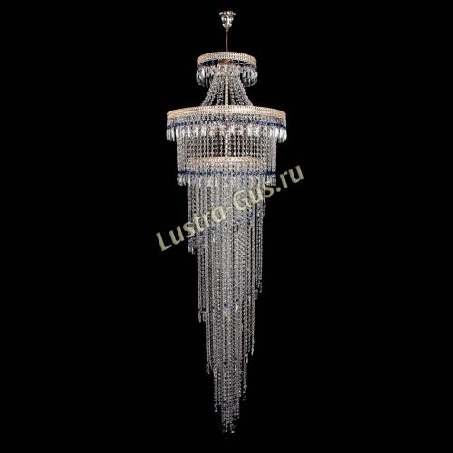 Люстра Флоренция Водопад №8 синяя в Симферополе Гусь Хрустальный