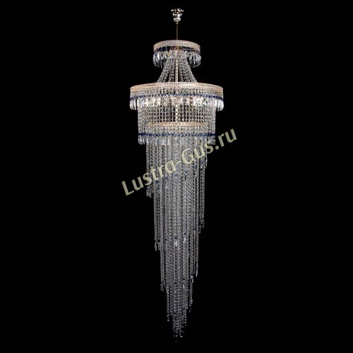 Люстра Флоренция Водопад №8 синяя в Симферополе Гусь Хрустальный