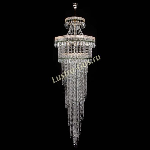 Люстра Флоренция Водопад №8 зеленая в Симферополе Гусь Хрустальный