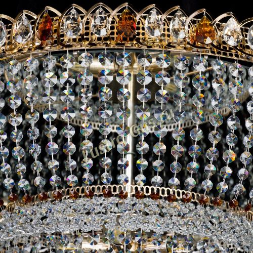 Большая люстра Хрустальный Каскад Дворцовый чайный в Симферополе Гусь Хрустальный