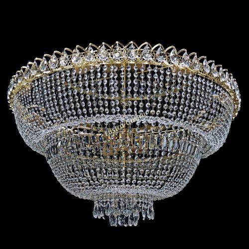 Люстра Хрустальный Каскад №13 2 яруса в Симферополе Гусь Хрустальный