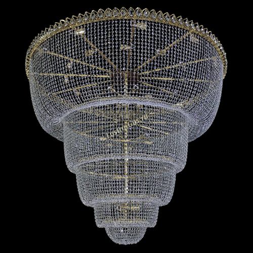 Люстра Хрустальный Каскад №48 5 ярусов в Симферополе Гусь Хрустальный