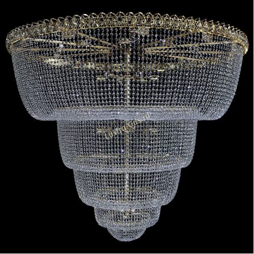 Люстра Хрустальный Каскад №48 5 ярусов в Симферополе Гусь Хрустальный