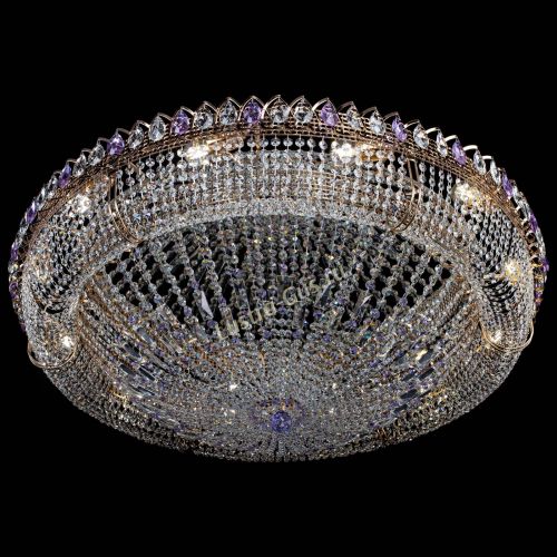 Люстра Кольцо Классика №12 фиолетовая в Симферополе Гусь Хрустальный