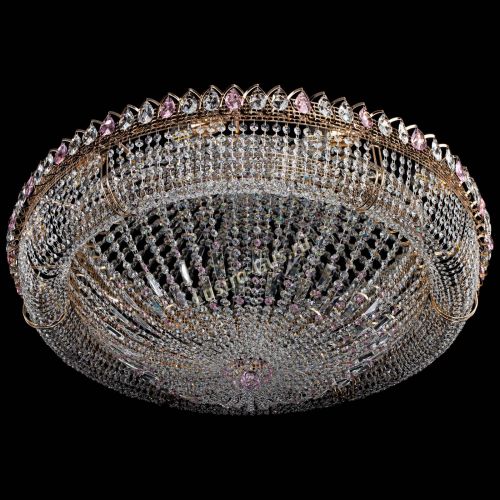 Люстра Кольцо Классика №12 розовая в Симферополе Гусь Хрустальный