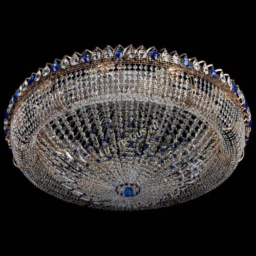 Люстра Кольцо Классика №12 синяя в Симферополе Гусь Хрустальный