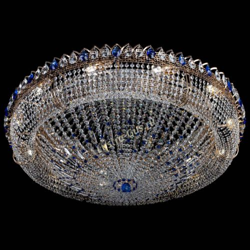 Люстра Кольцо Классика №12 синяя в Симферополе Гусь Хрустальный