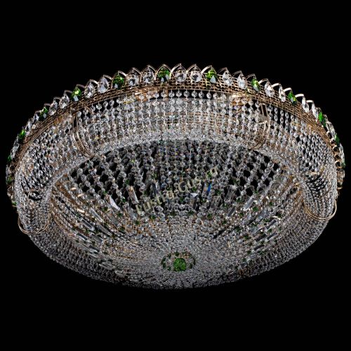 Люстра Кольцо Классика №12 зеленая в Симферополе Гусь Хрустальный