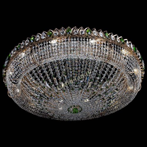 Люстра Кольцо Классика №12 зеленая в Симферополе Гусь Хрустальный