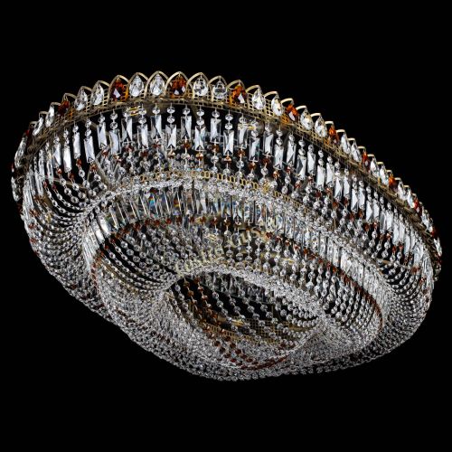 Люстра Кольцо Овал №17 под бронзу чайная в Симферополе Гусь Хрустальный