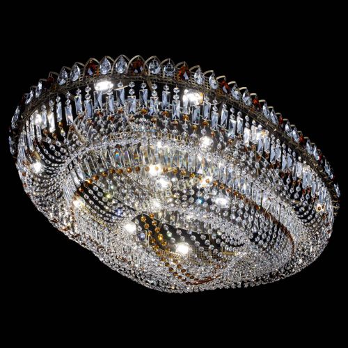 Люстра Кольцо Овал №17 под бронзу чайная в Симферополе Гусь Хрустальный