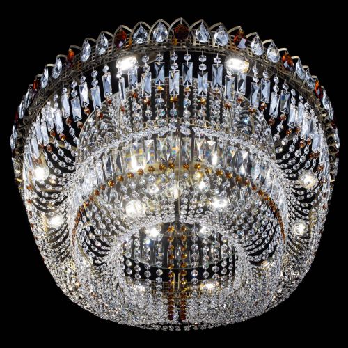 Люстра Кольцо Овал №17 под бронзу чайная в Симферополе Гусь Хрустальный