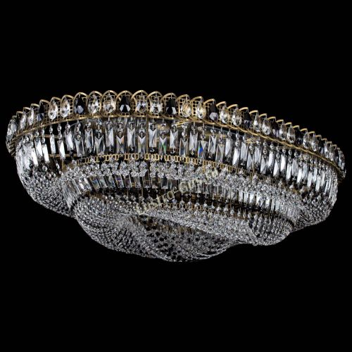 Люстра Кольцо Овал №17 под бронзу черная в Симферополе Гусь Хрустальный