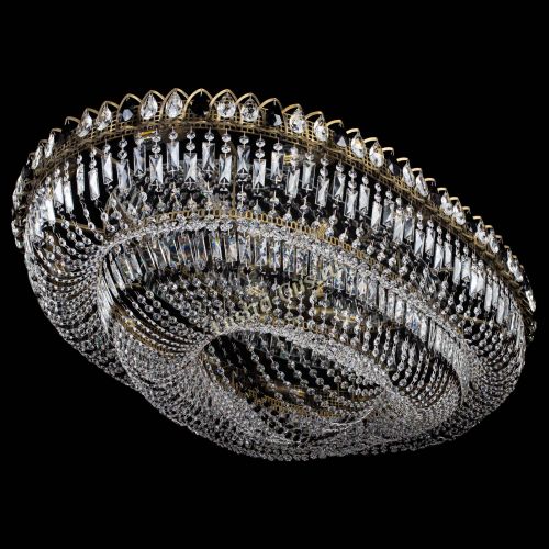 Люстра Кольцо Овал №17 под бронзу черная в Симферополе Гусь Хрустальный