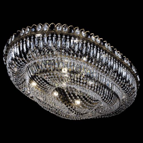 Люстра Кольцо Овал №17 под бронзу черная в Симферополе Гусь Хрустальный