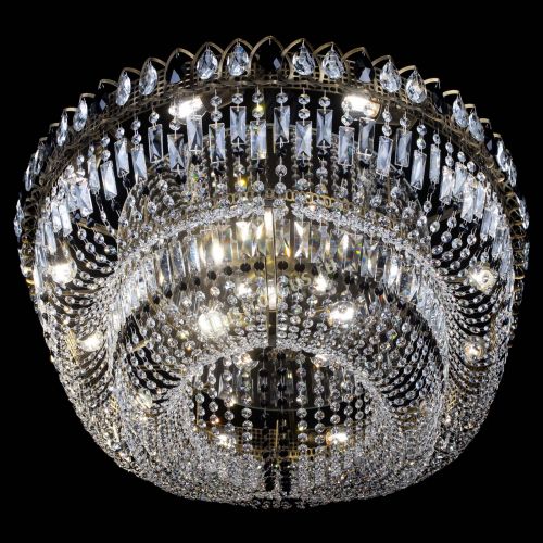 Люстра Кольцо Овал №17 под бронзу черная в Симферополе Гусь Хрустальный