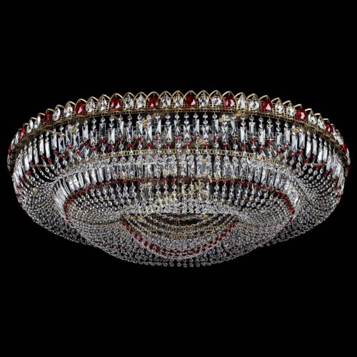 Люстра Кольцо Овал №17 под бронзу красная в Симферополе Гусь Хрустальный