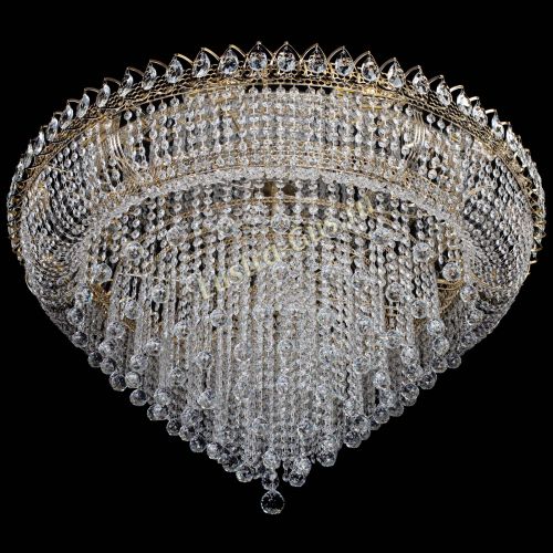 Люстра Кольцо Пирамида Шар 30 большая в Симферополе Гусь Хрустальный