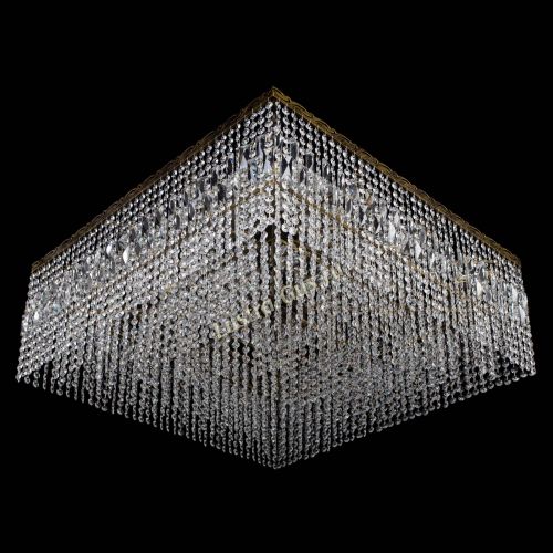 Люстра Квадрат 800 мм под бронзу в Симферополе Гусь Хрустальный