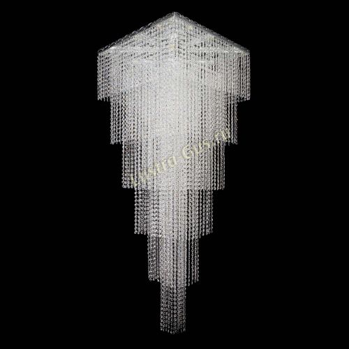 Люстра Квадрат Каскад №8 в Симферополе Гусь Хрустальный