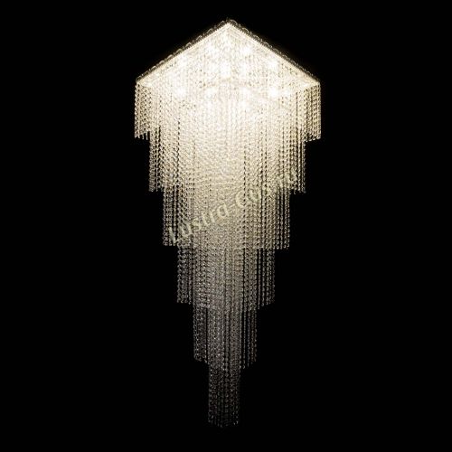 Люстра Квадрат Каскад №8 в Симферополе Гусь Хрустальный