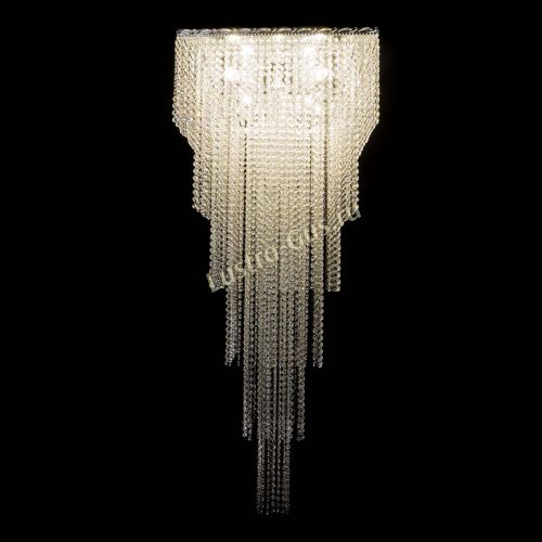 Люстра Квадрат Каскад №8 в Симферополе Гусь Хрустальный