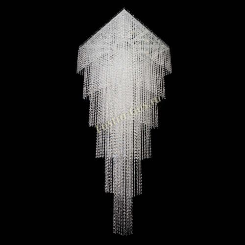 Люстра Квадрат Каскад №8 в Симферополе Гусь Хрустальный