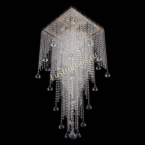 Люстра Квадрат Водопад с конусами в Симферополе Гусь Хрустальный