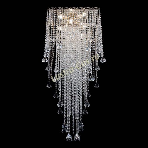 Люстра Квадрат Водопад с конусами в Симферополе Гусь Хрустальный