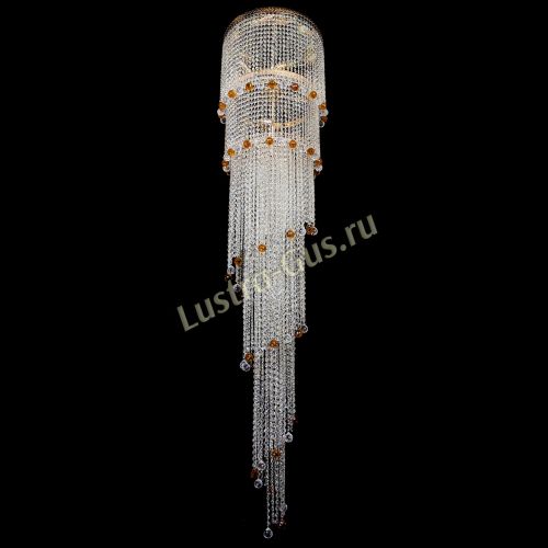Люстра Милан каскад шар чайный в Симферополе Гусь Хрустальный