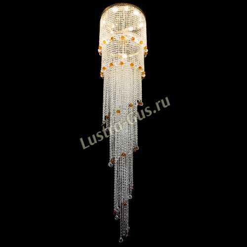 Люстра Милан каскад шар чайный в Симферополе Гусь Хрустальный