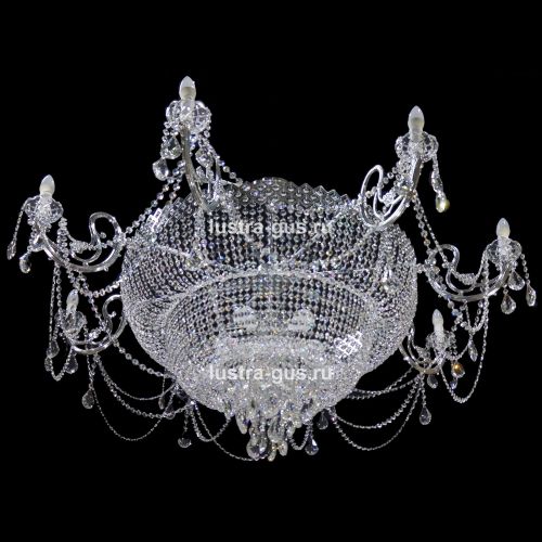 Люстра Сластёна со свечами в Симферополе Гусь Хрустальный