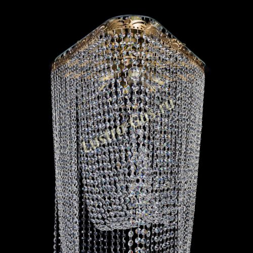 Люстра Прага каскад в Симферополе Гусь Хрустальный